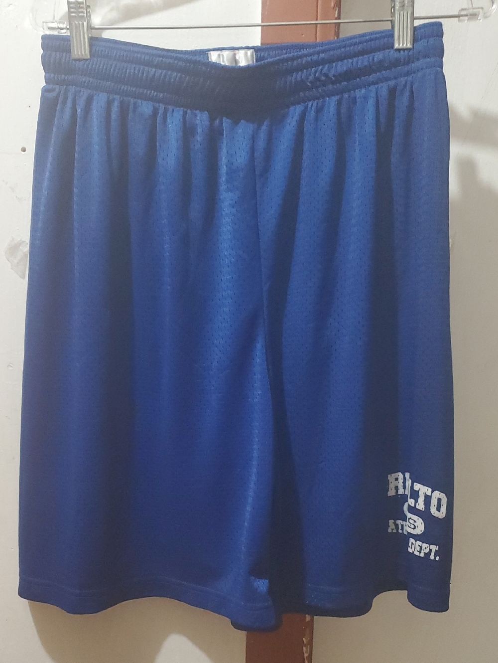 B RIALTO RHS Men's Blue Athletic Mesh Shorts - size XL
